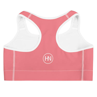HYBRID NATION WOMEN ATHLETIC SPORTS BRA (CORAL) Women's Sports Bra Printful