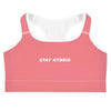 HYBRID NATION WOMEN ATHLETIC SPORTS BRA (CORAL) Women's Sports Bra Printful XS