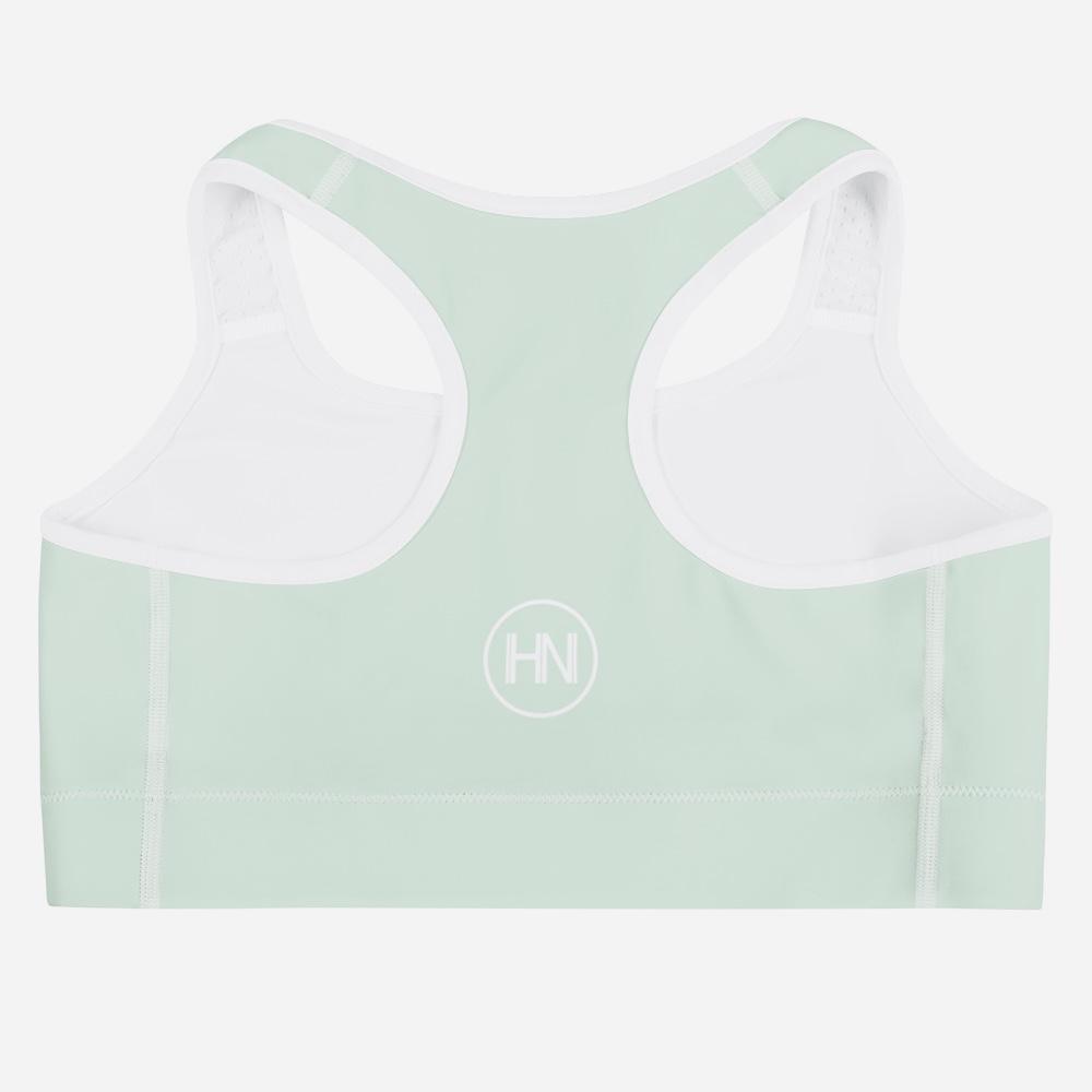 HYBRID NATION WOMEN ATHLETIC SPORTS BRA (MINT) Women's Sports Bra Printful 