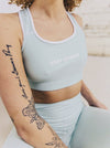 HYBRID NATION WOMEN ATHLETIC SPORTS BRA (MINT) Women's Sports Bra Printful