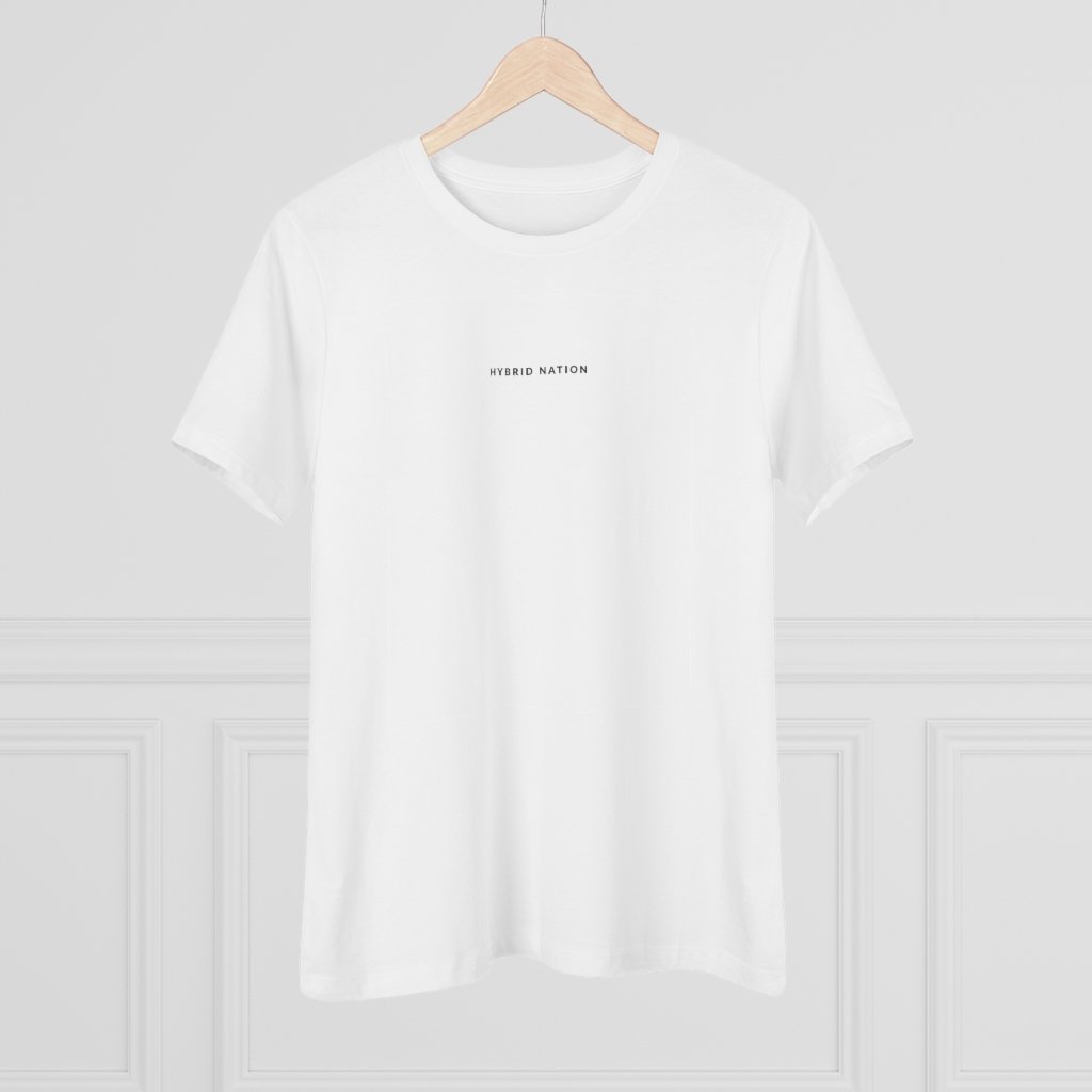 HYBRID NATION WOMEN 'BACK TO BASICS' TEE Women's T-Shirt Printify L White 
