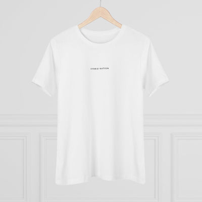 HYBRID NATION WOMEN 'BACK TO BASICS' TEE Women's T-Shirt Printify L White