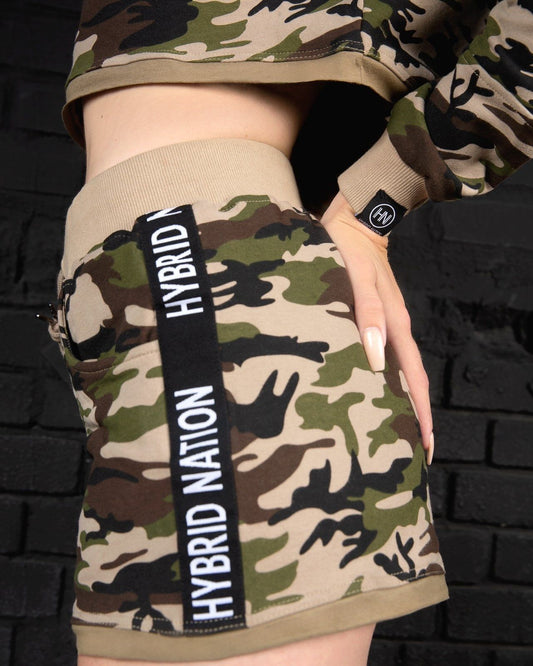 HYBRID NATION WOMEN CAMO SHORTS Women's Shorts Hybrid Nation Women (China) 