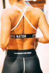 HYBRID NATION WOMEN FREE COMFORT SPORTS BRA (WHITE) Women's Sports Bra Hybrid Nation Women (China)