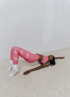 HYBRID NATION WOMEN HIGH-WAISTED LEGGINGS (CORAL) Women's Athletic Leggings Printful