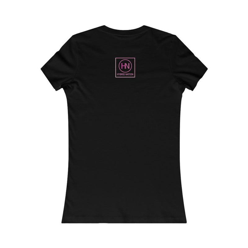 HYBRID NATION WOMEN 'MDGA BIG LOGO TEE' T-Shirt Printify Black L 