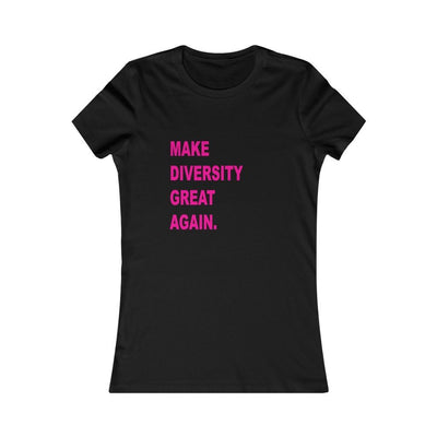 HYBRID NATION WOMEN 'MDGA BIG LOGO TEE' T-Shirt Printify Black L