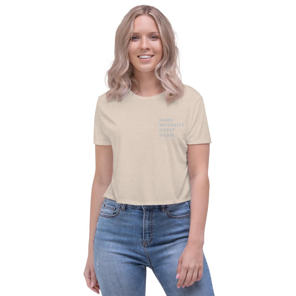 HYBRID NATION WOMEN MDGA CROP T-SHIRT Women's T-Shirt Printful 