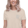 HYBRID NATION WOMEN MDGA CROP T-SHIRT Women's T-Shirt Printful Heather Dust S