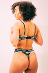 HYBRID NATION WOMEN NAVY CAMO TRIANGLE THONG Women's Underwear Hybrid Nation Women (China)