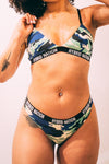 HYBRID NATION WOMEN NAVY CAMO TRIANGLE THONG Women's Underwear Hybrid Nation Women (China) XS