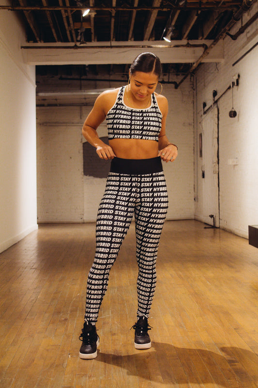 HYBRID NATION WOMEN SPORT FLEX LEGGINGS (BOLD) Women's Leggings Printful 
