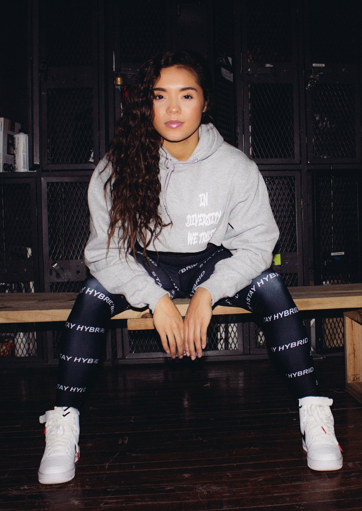 HYBRID NATION WOMEN SPORT FLEX LEGGINGS Women's Leggings Printful 