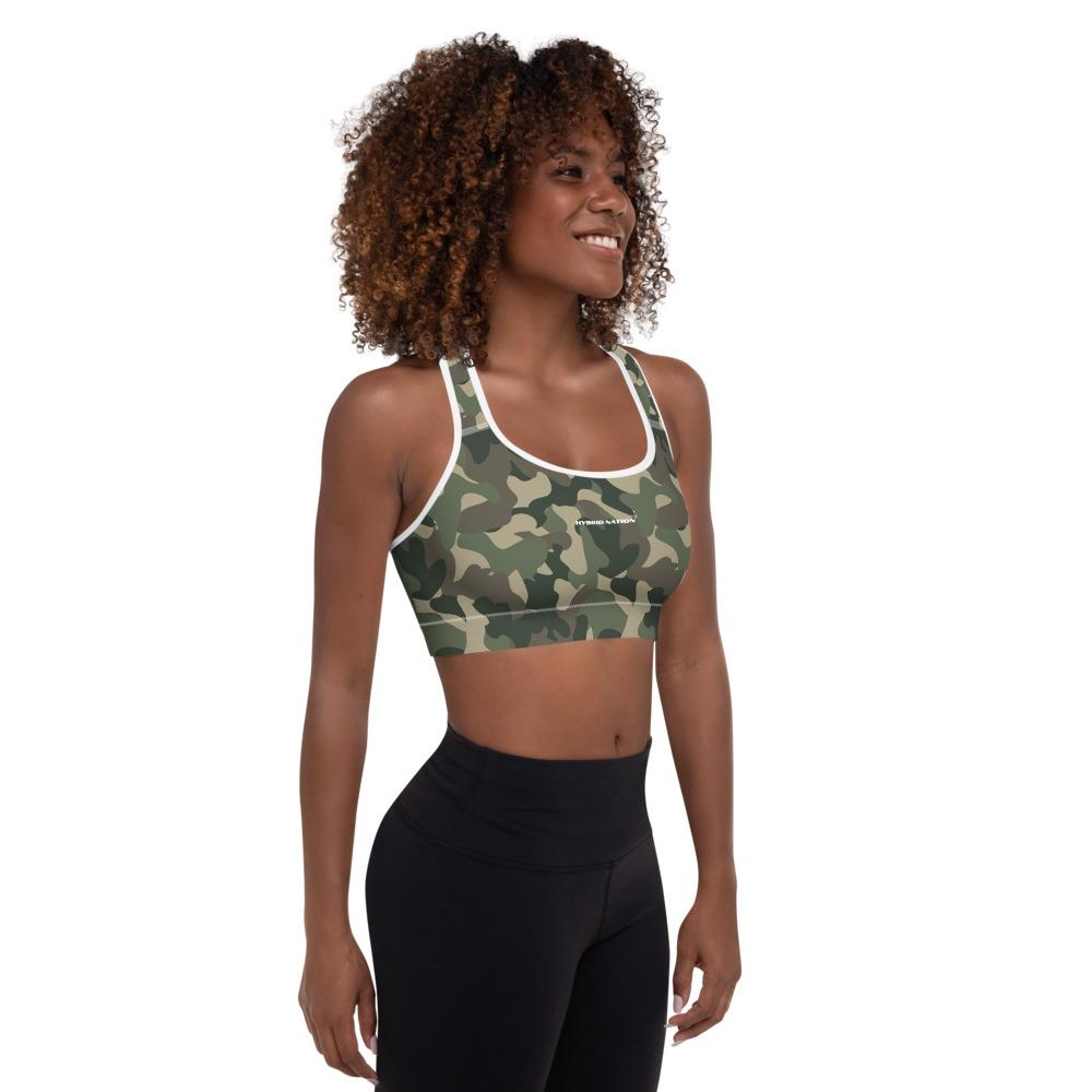 PE Nation Longitude Sports Bra Camo Print - Fifi & Annie