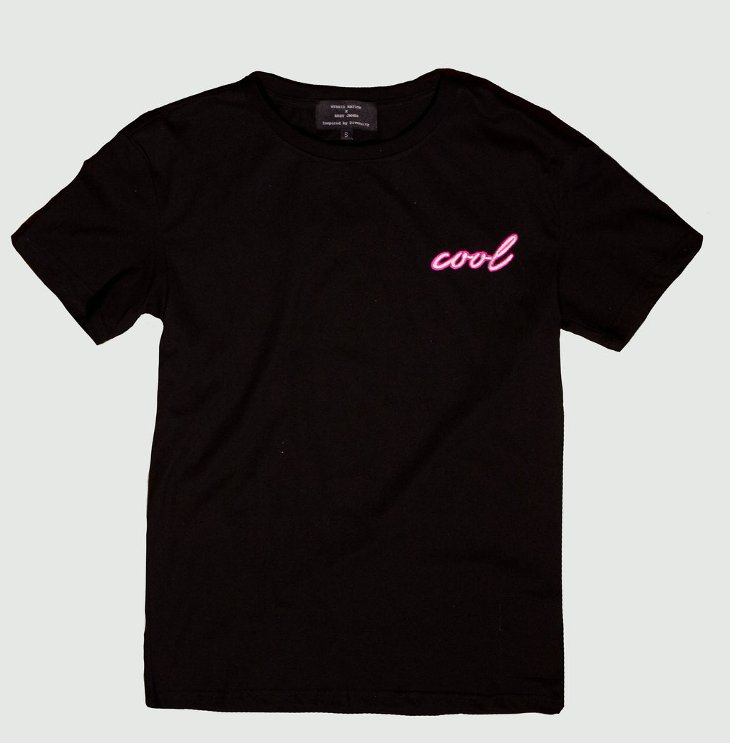 HYBRID NATION X BRET JAMES "COOL" TEE Unisex T-Shirt Hybrid Nation (China) S 