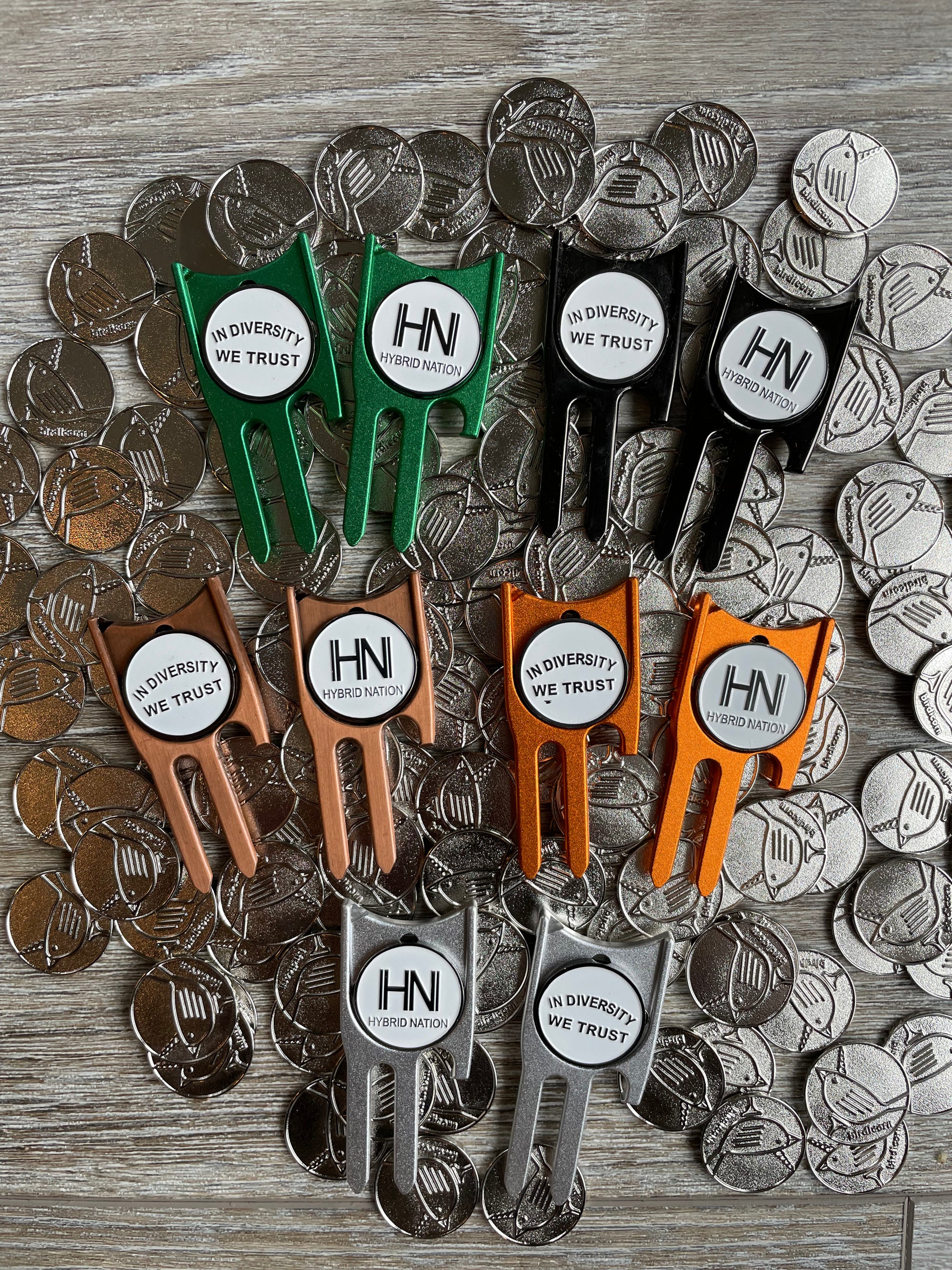 Hybrid Nation X Birdicorn Golf Divot Tool