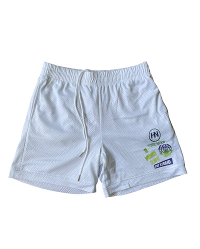 Hybrid Nation Cluster Logo Mesh Shorts