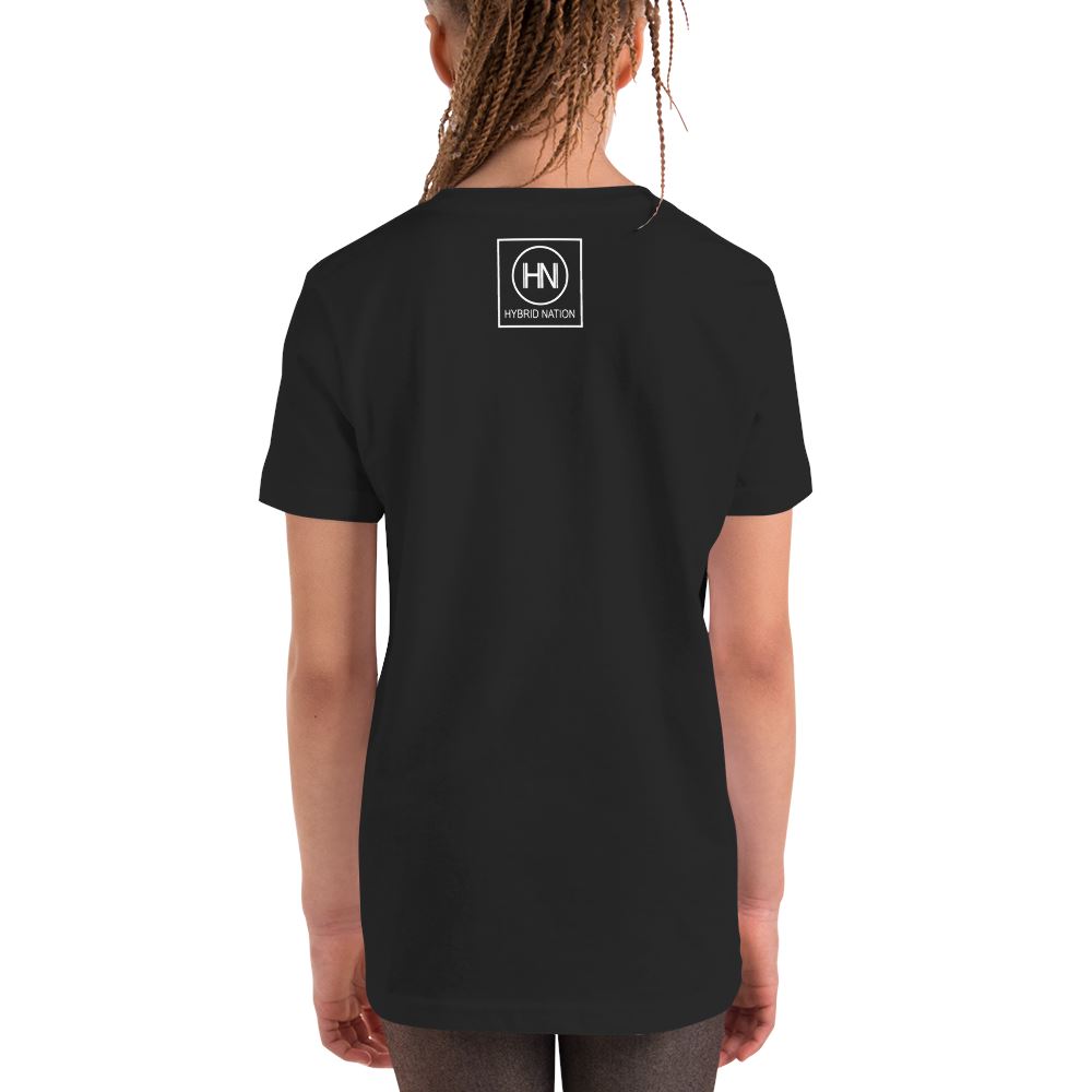 YOUTH IN DIVERSITY WE TRUST SIGNATURE T-SHIRT (BLACK) Kids T-Shirt Printful 