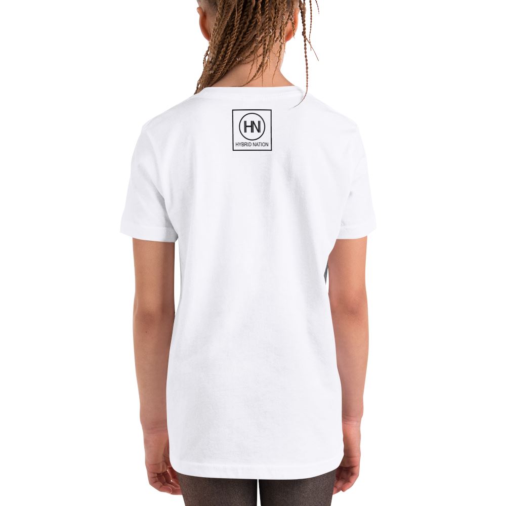 YOUTH IN DIVERSITY WE TRUST SIGNATURE T-SHIRT (WHITE) Kids T-Shirt Printful 